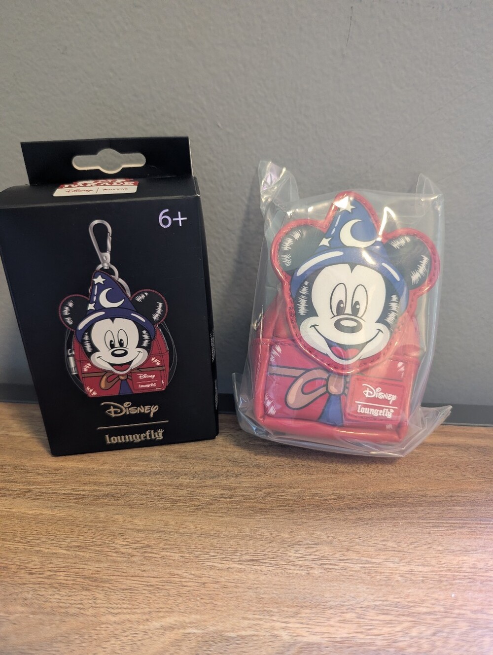 Loungefly Disney Sorcerer Mickey Bag Charm Keychain Macy's 100th Parade Edition
